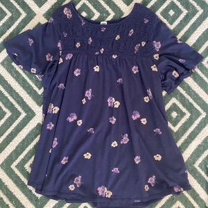 Old Navy floral blouse/shirt
